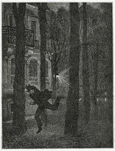 Flygtende fange - illustration fra Histoire d