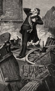 Baudins død - illustration fra Histoire d