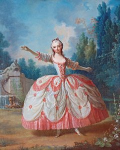 Portræt af Barbara Campanini (1721-1799), kendt som La Barbarina (La Barberina) - Maleri af Jean Philippe Delaroche (1710-1767) - 1721 - Olie på træ - 68,5x56,5 - Privat samling af Jean-Philippe de La Roche