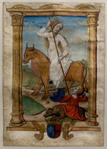 Patience, I. Les rondeaux des vertus, efter 1515 (Malet og illumineret pergament) af Jean Pichore