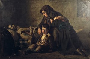 Maleri, titel ukendt, midten af 1800-tallet af Jean Pierre Alexandre Antigna