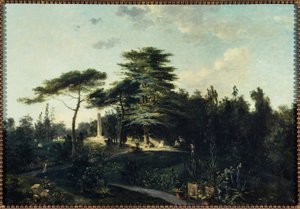 Libanons cedertræ i Jardin des Plantes, ca. 1800 (olie på lærred)