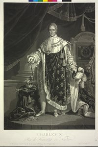 Kongen af Frankrig Charles X. (akvatinte)