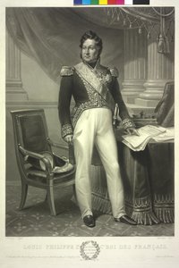 Den franske konge Louis Philipp (akvatinte) af Jean Pierre Marie Jazet