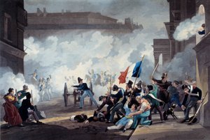 Revolution i 1830: En elev fra Ecole Polytechnique beslaglagde et stykke kanon under erobringen af Palais-Royal den 28. juli
