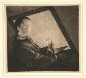 Selvportræt af Jean Pierre Norblin