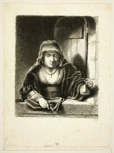 Kvinde ved et vindue