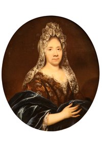 Portræt af en stor dame. af Jean Ranc