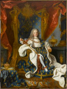 Portræt af Louis XV 1710-1774, konge af Frankrig, i en alder af 9, 1719.