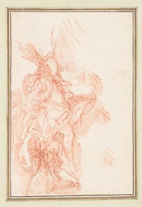 Figur med blade og putto af Jean Robert Ango