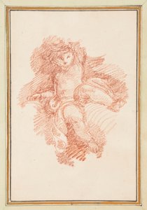 Siddende putto af Jean Robert Ango