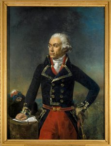 Portræt af Charles Francois Dumouriez, øverstkommanderende for Northern Armee 1792 (1739-1823) Maleri af Jean-Sebastien Rouillard (1789-1852) 1835 Søn. 1,35x1 m.