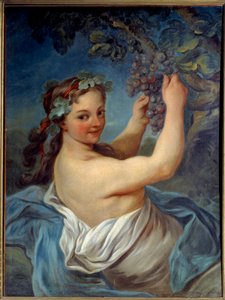 Bacchante-maleri af Jean Simon Berthelemy (1743-1811) Laon fra det 19. århundrede, Musee des Beaux Arts