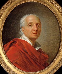 Age of Enlightenment: "" Portræt af Denis Diderot (1713-1784), forfatter og filosof"" Maleri af Jean Simon Berthelemy (1743-1811) 1784 Dim. 0,55 x 0,46 m. Paris, Carnavalet Museum