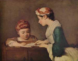 Den unge guvernante, c1735-1736 af Jean Baptiste Simeon Chardin