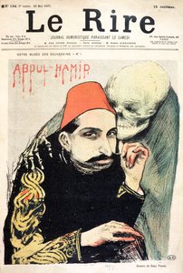 Karikatur af Abd al-Hamid II (1842-1918) fra 