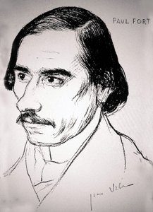 Paul Fort, c.1900 (tegning) af Jean Veber
