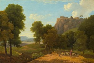 Hyrde med sin hjord, ca. 1820. af Jean Victor Bertin