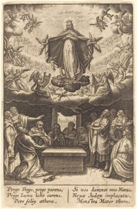 Jomfruens antagelse af Jean Waldor after Jacques Callot
