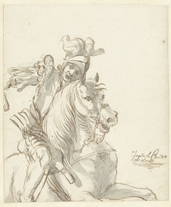 romersk soldat til hest af Jean de la Chambre