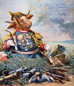 The Frog and the Ox, 1893dani af Jean de la Fontaine