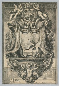 Design til Holy Water Tude, fra "Inventions Pour Faire des Plaques" af Jean le Pautre