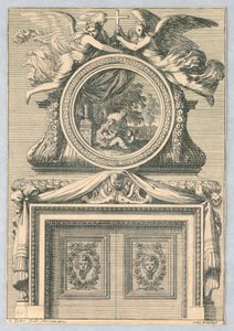 Design til Mantlepiece, fra "Cheminées a la Modern" af Jean le Pautre