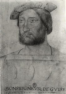 Portræt af Claude af Lorraine (1496-1550) 1. hertug af Guise af Jean school of Clouet