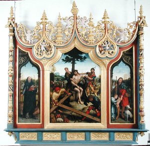 Triptykon af Kristus med bødlerne, ca. 1530-32 af Jean the Elder Bellegambe