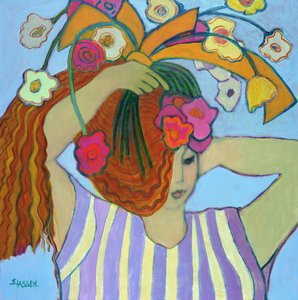 Flowers in Her Hair, 2003-04 (akryl på lærred)