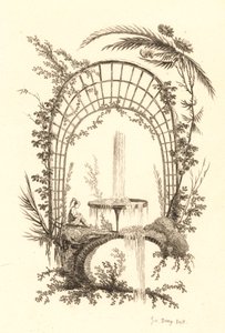 Springvand under pergola af Jeanne Deny