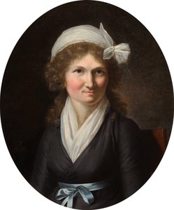 Portræt af en kvinde under Directoire af Jeanne Elisabeth Chaudet