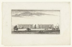 Udsigt over Place Louis XV i Paris Vues de Paris (serietitel) Udsigt over Paris (serietitel) af Jeanne Françoise Ozanne