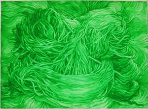 Wool Green, 2013 (gouache på papir)