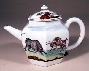 Chelsea tekande, ca.1755 (porcelæn)