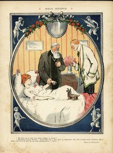 Illustration af Jehan Testevuide (1873-1924) i Le Lire, nr. 375, 09/04/10 - Bedre følsom - Medicinsk