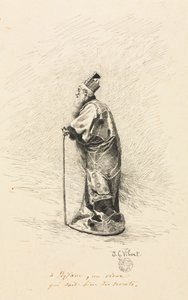 Studie for tryllekunstneren i "Conte de Fée" (En fes historie)
