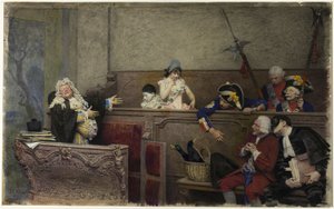 Retssagen mod Pierrot af Jehan Georges Vibert