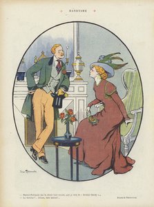 Illustration til Le Rire af Jehan Testevuide