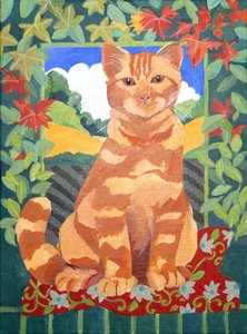 Cat, 2014 (akryl på lærred)
