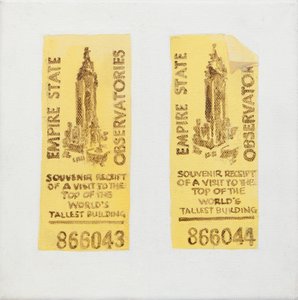 Gammel billet til Empire State Building (akryl) af Jennifer Abbott