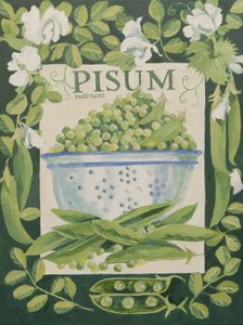 Pisum, ærter (akryl) af Jennifer Abbott