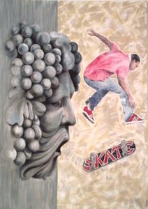 Skate, 2009 (akryl og pastel på lærred)