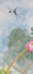 Det første forårstegn, 2009 (akryl og pastel ombord)
