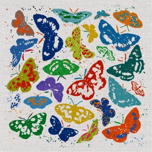 Dancing Butterflies, 2022 (blandet medier)