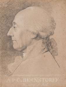 Portræt af statsmanden A.P. Bernstorff