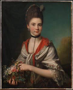 Portræt af Anna Elisabeth Battier, født Storp af Jens Juel