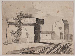 Ruin og hus af Jens Petersen Lund