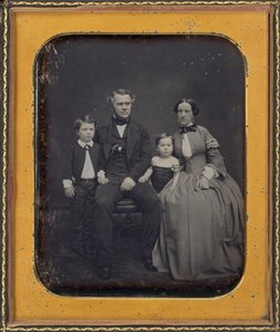 Portræt af en familie
