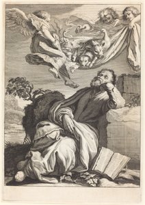 Drømmen om Sankt Peter af Jeremias Falck after Johann Liss